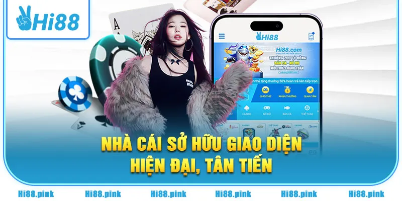 Nhà cái sở hữu giao diện hiện đại, tân tiến